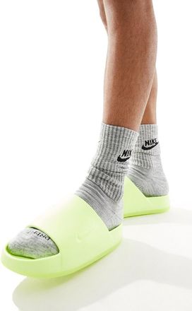 Nike Calm Mule slides in volt green