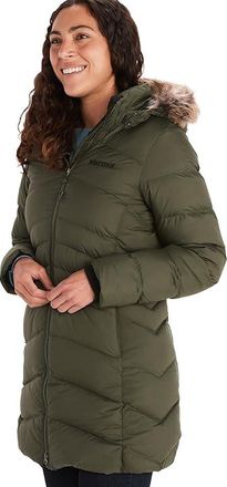 Marmot Montreal Coat Womens Coat Nori 2 : XS, Down/Polyester/Faux Fur