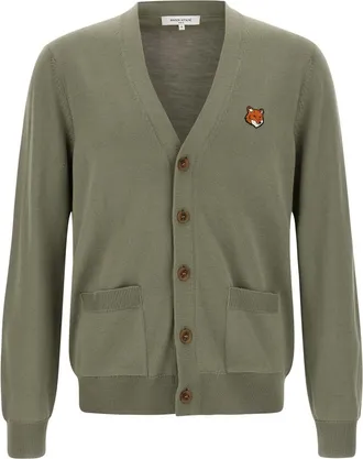 Maison Kitsuné Green Fox Wead cardigan