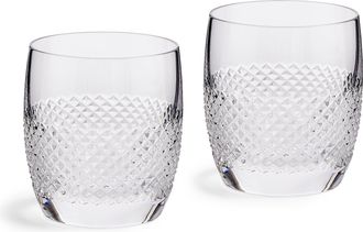 Wedgwood Vera Wang Diamond Mosaic Tumbler 3.7in H, Set of 2