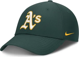 Nike Athletics Club Nike Mens Dri-FIT MLB Adjustable Hat in Green | NB023EYFZ-T0X