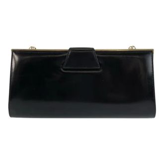 Gucci Pre-owned Clutches, female, Black, Size: ONE SIZE Pre-owned Old Leather Chain Shoulder Bag
