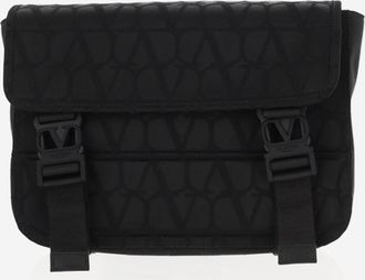 Valentino Garavani Black Toile Iconographe Crossbody Bag