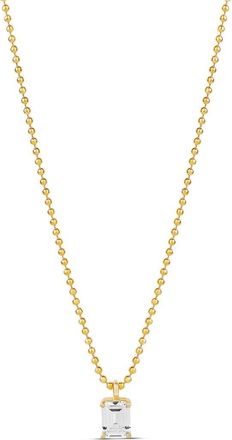 SHYMI Cubic Zirconia Pendant Necklace in Gold at Nordstrom, Size 16