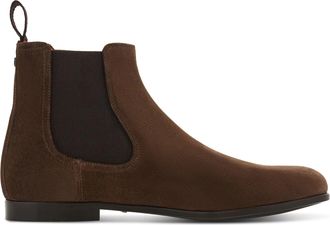 Ferragamo Brown Sterling Split Calfskin Ankle Boots