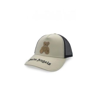 Palm Angels Caps, male, Multicolor, Size: ONE SIZE Bear-appliqu&eacute; Trucker Cap