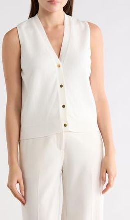 French Connection Cozy Sleeveless Cardigan in Winter White at Nordstrom Rack, Size X-Small