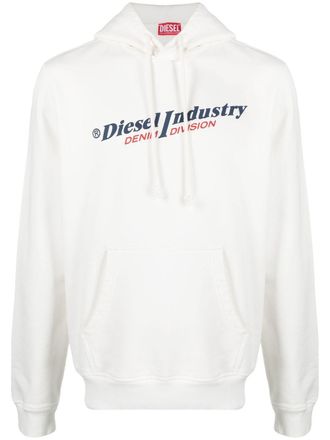 Diesel S-Ginn-Hood-Ind hoodie - men - Cotton - M - White