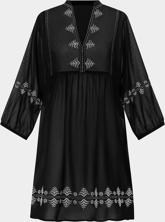 Miraclesuit Embroidered Mini Dress Coverup