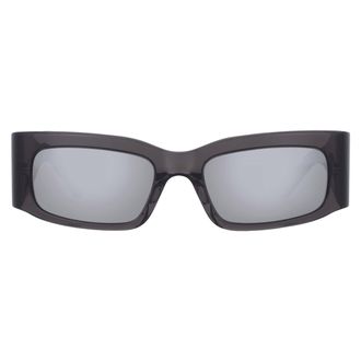 Balenciaga Silver Rectangular Unisex Sunglasses BB0328S 003 56