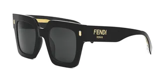 Fendi FE40101I 01A Womens Sunglasses Black Size 50