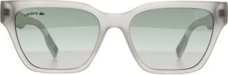 Lacoste L6002S 970 mat kristal blauw gradiënt zonnebril