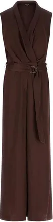 Marciano Jumpsuits & Playsuits, Dames, Bruin, S, Iva Overlap SS Jumpsuit