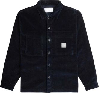 Woodbird krents corduroy shirt navy 2136 - 731 - Heren - Zomerjassen - Blauw - XL - Jassen