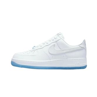 Nike Fitness, Heren, Wit, 37 1/2 EU, Leer, Air Force 1 Low UV Reactive Swoosh