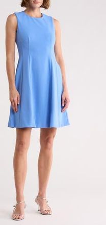 Eliza J Sleeveless Fit and Flare Dress in Periwinkle at Nordstrom Rack, Size 12
