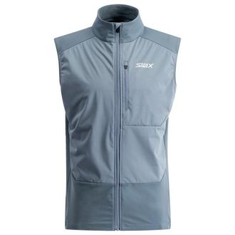 Swix Focus Vest M Softshellgilet f&uuml;r Herren | grau