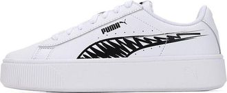 Puma (WMNS) PUMA Vikky Stacked L Sketch Sneakers White/Black 385549-01
