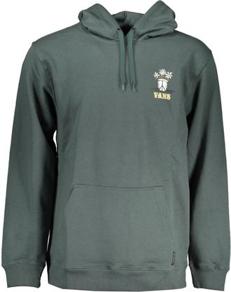 Vans Groene hoodie met print en logo - Heren - Hoodies - Groen - L - Hoodies & sweatvesten