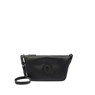 Trussardi Cross Body Bags, female, Black, Size: ONE SIZE Society Shoulder Bag