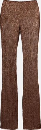 Cala de la Cruz Dries lam&eacute; flared pants