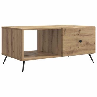 vidaXL Mesa De Caf&eacute; Roble Artesanal 90 X 50 X 40 Cm Vidaxl