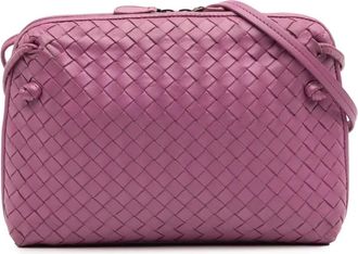 Bottega Veneta 2012-2025 Nappa Intrecciato Nodini crossbody bag - Pink