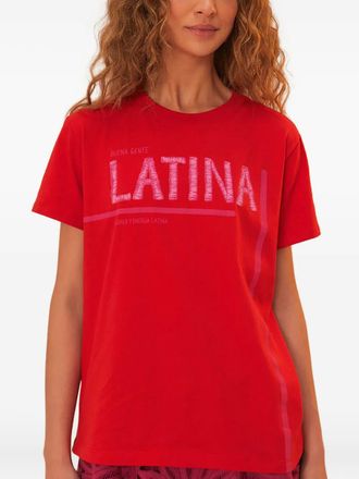 Farm Rio embroidered T-shirt - women - Cotton - S