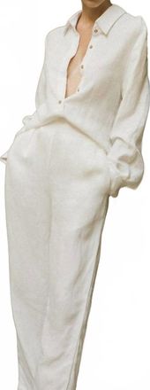 Anemos Phillips Button Down Shirt In White