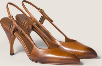 Miu Miu Leather slingback pumps
