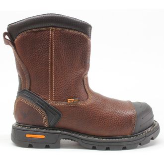 Thorogood 8 Side-Zip Wellington Safety Toe Leather Mens Ankle Boots - Brown - Size:UK 10.5