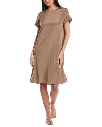Lafayette 148 New York Silk-Blend Shift Dress