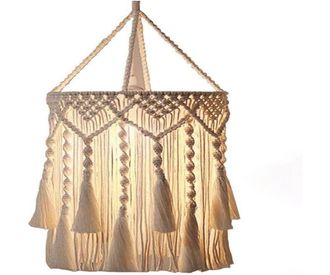 OEM Lampenkap - Macrame - Algod&oacute;n Natural Tejido A Mano - Para L&aacute;mparas Colgantes Est&aacute;ndar - Ideal Dormitorio Sal&oacute;n Oficina - Unidad