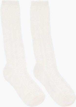 Dsquared2 Solid Color Long Socks with Perforated Details size 38-39