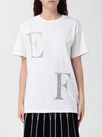 Elisabetta Franchi T-shirts in cotone con lettering Elisabetta Franchi