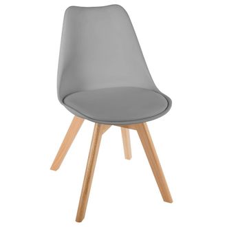 Atmosphera Silla baya Gris - Patas De Haya Atmosphera Cr&eacute;ateur DInt&eacute;rieur