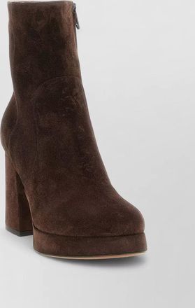 Valentino Garavani leather platform ankle boots