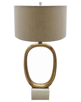 A&B Home Aluminum Oval Table Lamp