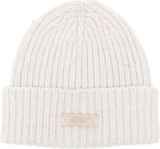 Autry Berretto a coste in lana - Toni neutri