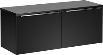 Petits Meubles Mueble bajo lavabo 120cm tableros laminados y mdf negro