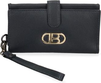 Laura Biagiotti Cartera Compacta de Cuero - Accessories - Mujer - Azul - ONE SIZE