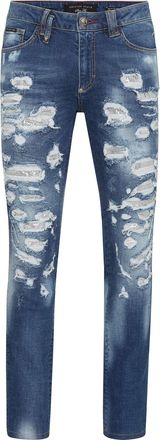 Philipp Plein Denim Slim Fit with Metal mesh