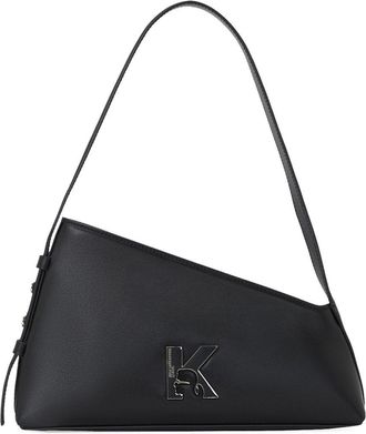 Karl Lagerfeld Borsa a spalla con placca logo - Nero