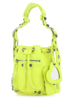 Balenciaga 7024311vguy 7206 P Domesticated Lamb Le Borse A Secchiello Bag