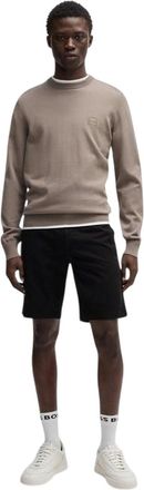 HUGO BOSS Slanke chino-shorts voor heren (Zwart)
