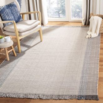 Safavieh Montauk Hand Made Area rug, Blue / Grey Contemporary Style Non-Shedding