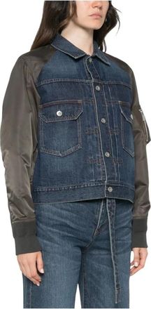 sacai Mujer, Chaquetas, Azul, Talla: M
