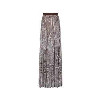 Paco Rabanne Sequin-embellished Embroidered Maxi Skirt