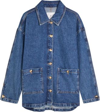 Anine Bing Luca Denim Jacket - Indigo - M (UK12 / M)