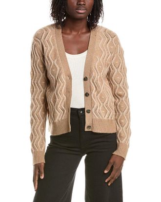 Isla Maeve Plaited Cable Cashmere Cardigan